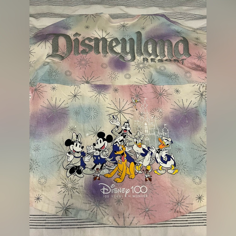 EUC Disney Parks Disneyland 100 Years of Wonder Spirit Jersey, Sz XL - Picture 6 of 6